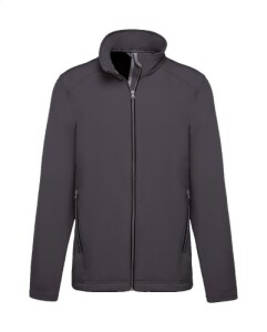KA424 2 rétegű softshell kabát sötétszürke AP59255-80_XL