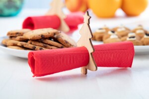 Julmiddag szalvétagyűrű szett natúr AP716448