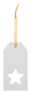 PrinTag Plus egyedi ajándékcímke, csillag fehér AP716926-A