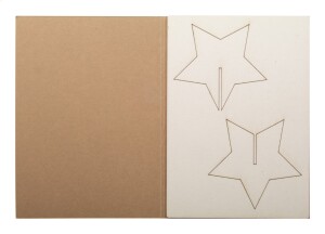 Creax Eco üdvözlőlap, csillag natúr AP718646-B