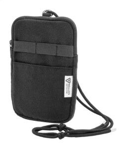 CanvaFon újrahasznosított vászon mobiltartó oldaltáska fekete AP800129-10