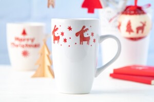 Lempaa porcelán karácsonyi bögre fehér AP803418