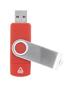 TwistDrive Plus RABS OTG USB memória piros AP864123-05_8GB