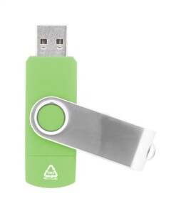 TwistDrive Plus RABS OTG USB memória zöld AP864123-07_8GB