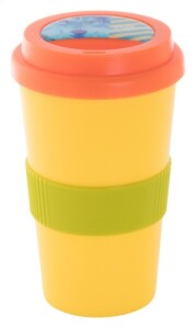 CreaCup egyediesíthető thermo pohár, fedő narancssárga AP892006-03_B