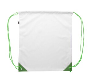 CreaDraw Plus RPET egyediesíthető hátizsák zöld fehér AP716429-07