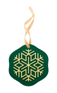 CreaJul egyediesíthető karácsonyfadísz átlátszó zöld arany AP716492-07T-98