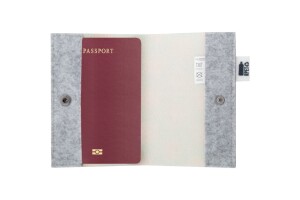 CreaFelt Pass egyediesíthető RPET útlevéltartó szürke AP716681