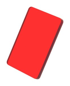 CreaFob kulcstartó átlátszó piros AP718119-05T