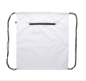 CreaDraw Zip RPET egyediesíthető hátizsák fekete fehér AP718541-10