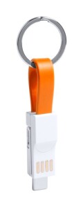 Hedul USB töltős kulcstartó narancssárga fehér AP721046-03