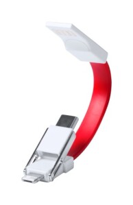 Hedul USB töltős kulcstartó piros AP721046-05