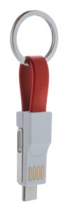 Hedul USB töltős kulcstartó piros AP721046-05