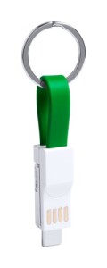 Hedul USB töltős kulcstartó zöld fehér AP721046-07