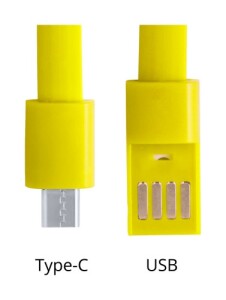 Ceyban USB töltős karkötő sárga AP721101-02