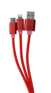 Scolt USB töltőkábel piros AP721102-05