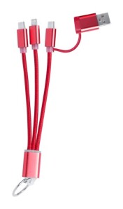 Frecles USB töltős kulcstartó piros AP722111-05