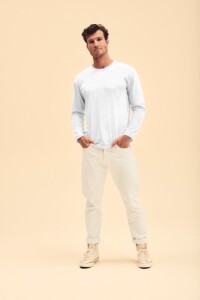 Iconic Long Sleeve hosszú ujjú póló fehér AP722438-01_XL
