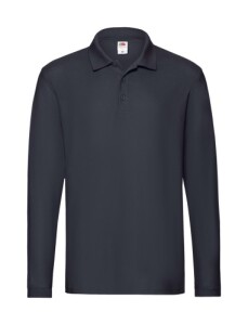 Premium Long Sleeve galléros póló sötét kék AP722863-06A_L