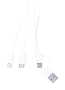 Brestin USB töltős kulcstartó natúr fehér AP723144
