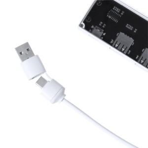 Hevan átlátszó USB hub fehér AP733375-01