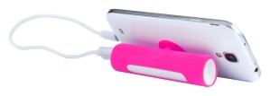 Khatim USB power bank pink fehér AP741468-25