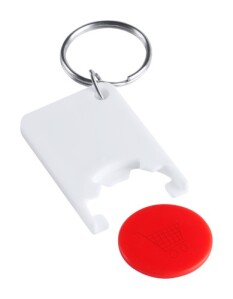 Zabax kulcstartós bevásárlókocsi érme piros AP741590-05