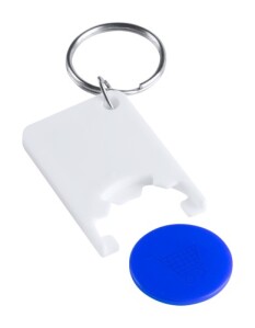 Zabax kulcstartós bevásárlókocsi érme kék AP741590-06