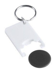 Zabax kulcstartós bevásárlókocsi érme fekete AP741590-10
