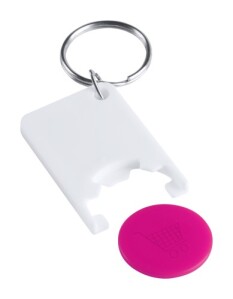 Zabax kulcstartós bevásárlókocsi érme pink AP741590-25