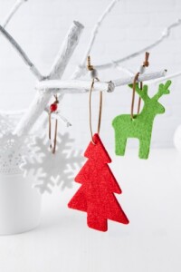 Fantasy karácsonyi figurák, karácsonyfa piros AP761372-B
