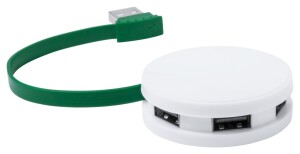 Niyel USB hub zöld fehér AP781136-07