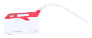 Mufix bőröndcímke fehér piros AP781222-05