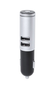 Lacoust autós szivargyújtós USB töltő ezüst fekete AP781604