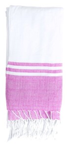 Minerva strandtörölköző pink fehér AP781828-25