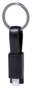 Holnier USB töltős kulcstartó fekete AP781847-10