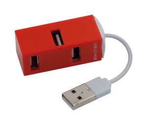 Geby USB hub piros AP791184-05