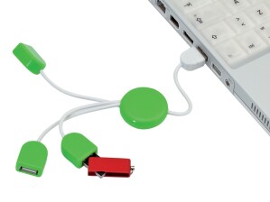 POD USB elosztó lime zöld fehér AP791402-07