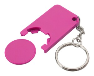 Beka kulcstartós bevásárlókocsi érme pink AP791425-25
