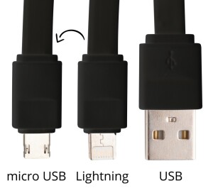 Stash USB töltőkábel fekete AP810422-10