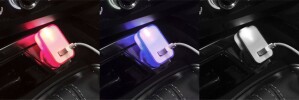Waze USB-s autós szivargyújtó kék fehér AP844032-06