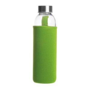 Klagenfurt üveg kulacs neoprén tokban, 500 ml világos zöld 084229