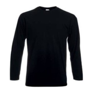Fruit VALUEWEIGHT LONG SLEEVE T black F070317
