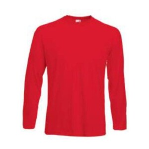 Fruit VALUEWEIGHT LONG SLEEVE T red F070511