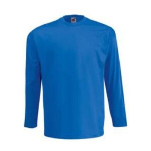 Fruit VALUEWEIGHT LONG SLEEVE T royal blue F070711