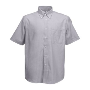 Fruit SHORT SLEEVE OXFORD SHIRT oxford grey F121510