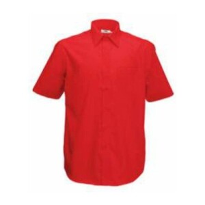 Fruit SHORT SLEEVE POPLIN SHIRT red F140511