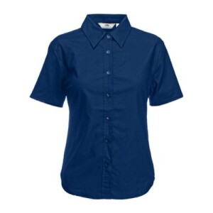 Fruit LADY FIT SHORT SLEEVE OXFORD SHIRT navy F160413