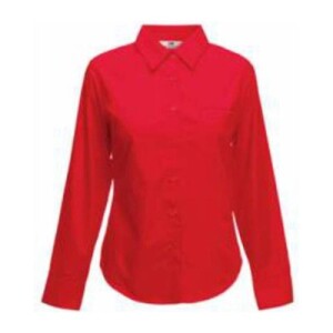 Fruit LADY FIT LONG SLEEVE POPLIN SHIRT