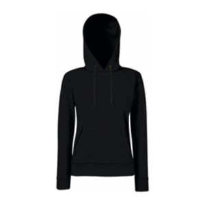 Fruit LADIES CLASSIC HOODED SWEAT black F810313